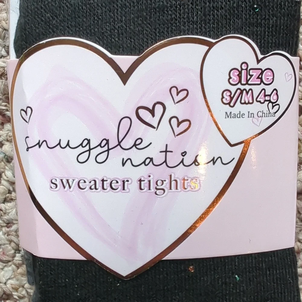 Girls Sweater Tights Sz 4-6